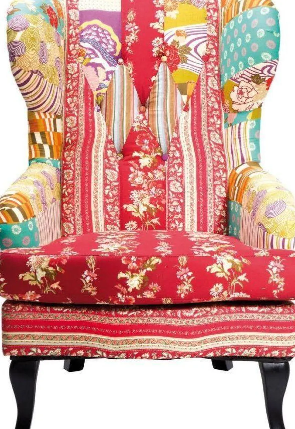 KARE Design Fauteuil Patchwork Rood Flash Sale