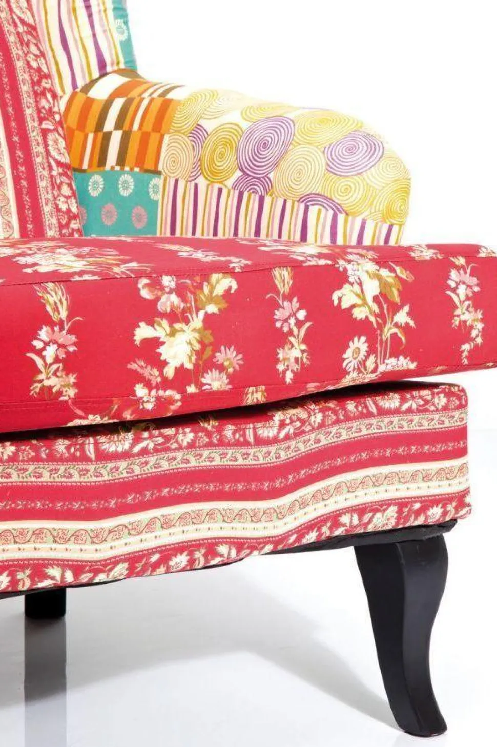 KARE Design Fauteuil Patchwork Rood Flash Sale