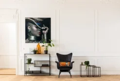 KARE Design Fauteuil Tudor Fluweel Zwart Flash Sale