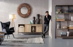 KARE Design Fauteuil Tudor Fluweel Zwart Flash Sale