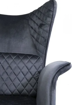 KARE Design Fauteuil Tudor Fluweel Zwart Flash Sale