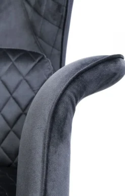 KARE Design Fauteuil Tudor Fluweel Zwart Flash Sale