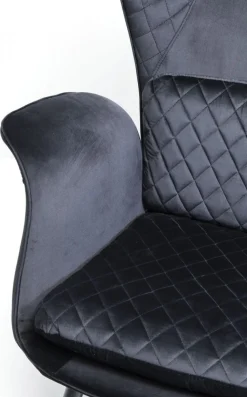KARE Design Fauteuil Tudor Fluweel Zwart Flash Sale