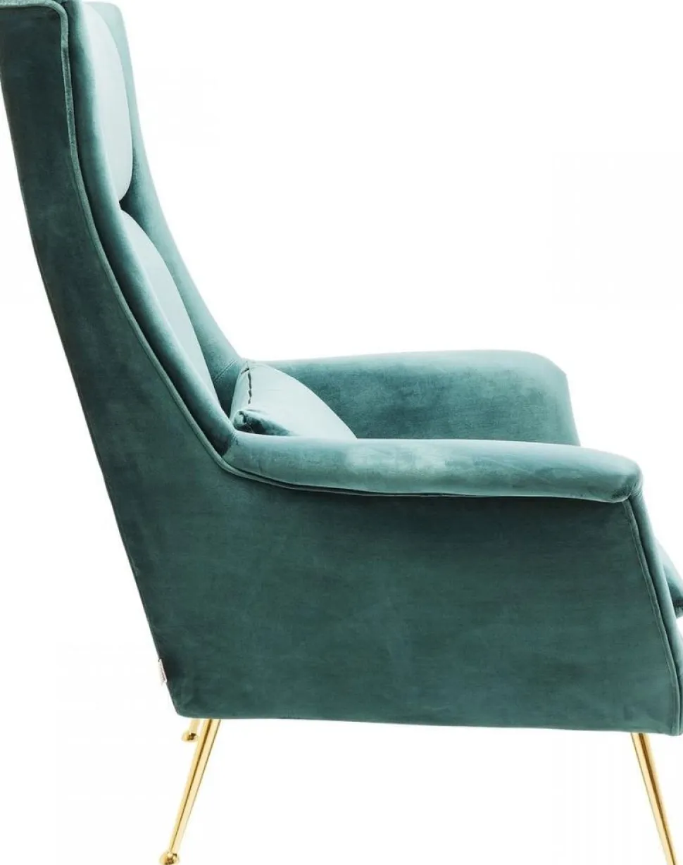 KARE Design Fauteuil Vegas Forever Petrol-Blauw Outlet