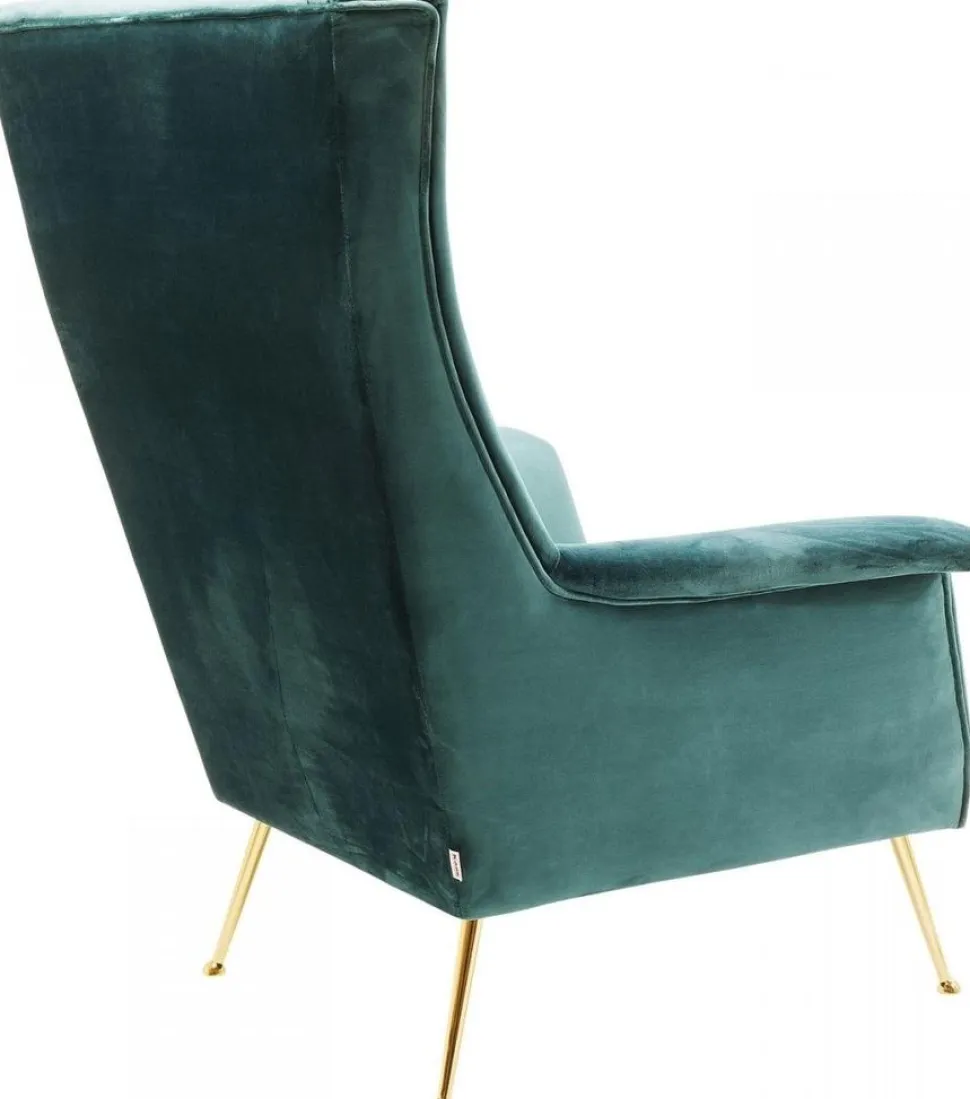 KARE Design Fauteuil Vegas Forever Petrol-Blauw Outlet
