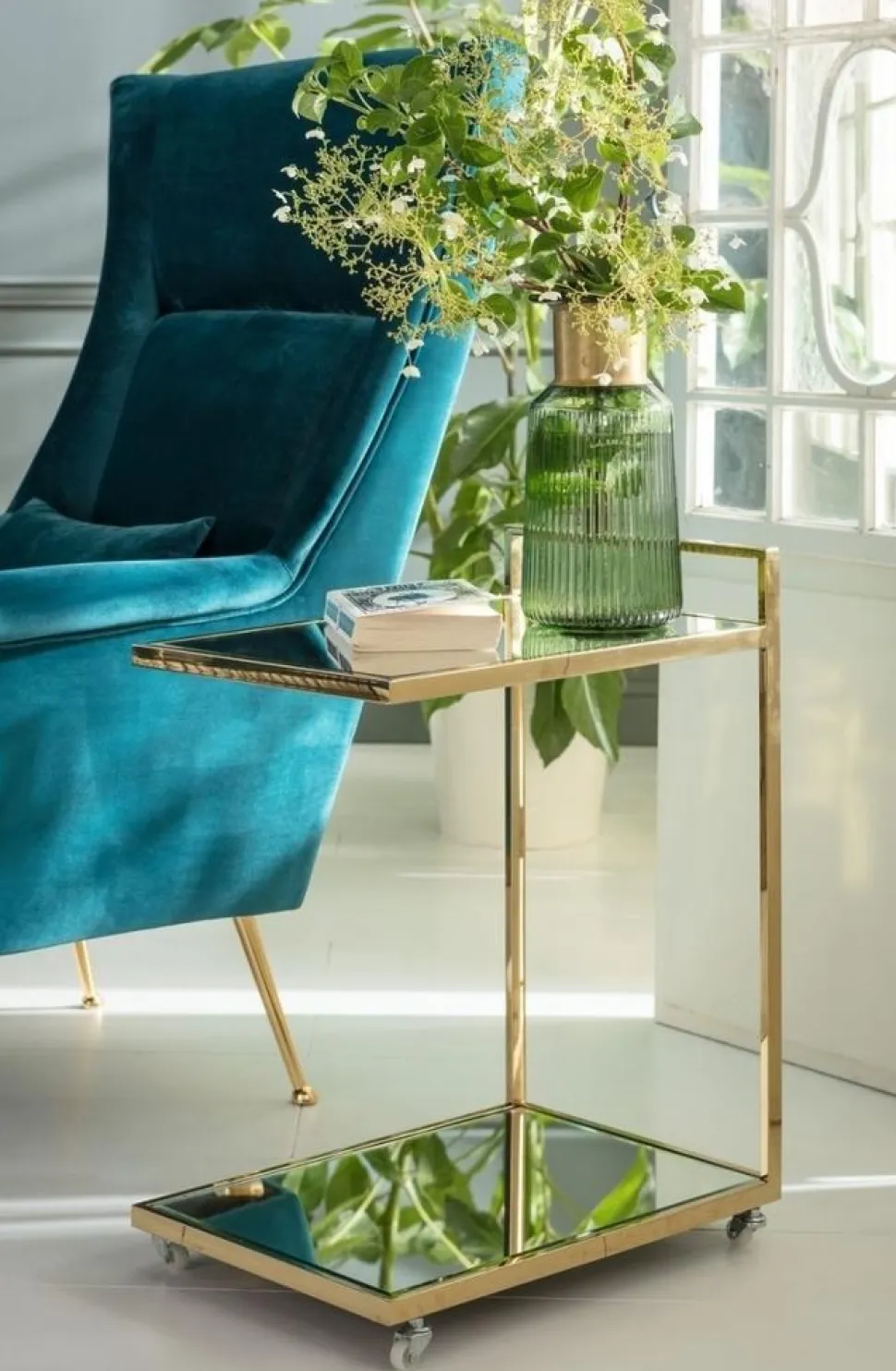 KARE Design Fauteuil Vegas Forever Petrol-Blauw Outlet