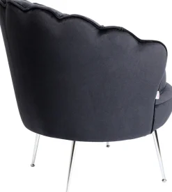 KARE Design Fauteuil Water Lily Chrome Black Cheap