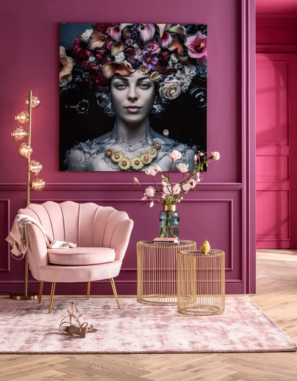 KARE Design Fauteuil Water Lily Rosa Store