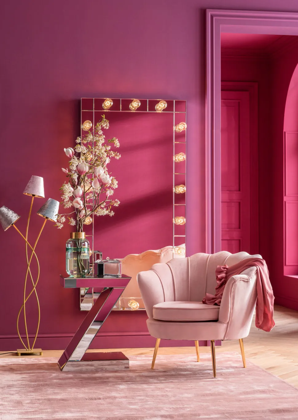 KARE Design Fauteuil Water Lily Rosa Store