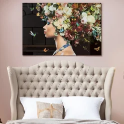 KARE Design Glasschilderij Bunch Of Flowers 150x100cm Clearance