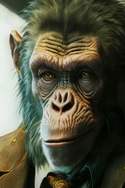KARE Design Glasschilderij Drinking Monkey 100x100cm Store