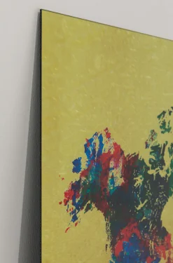 KARE Design Glas Schilderij Metallic Colourful Map 150x100cm Outlet