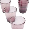 KARE Design Glazen-Set Bubble Mauve (6 Stuks) Outlet