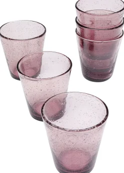 KARE Design Glazen-Set Bubble Mauve (6 Stuks) Outlet