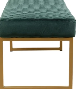 KARE Design Halbank Smart Donkergroen Messing 90x40cm Sale