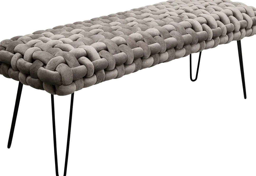 KARE Design Halbank Weave Grijs 128cm Cheap