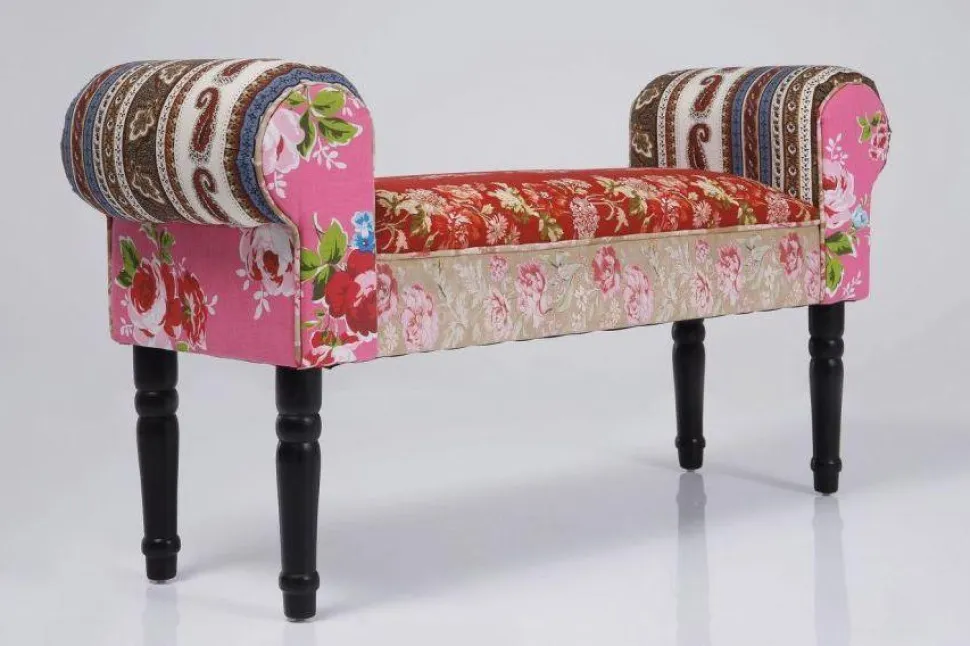 KARE Design Halbank Wing Patchwork Rood Best Sale