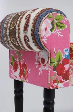 KARE Design Halbank Wing Patchwork Rood Best Sale