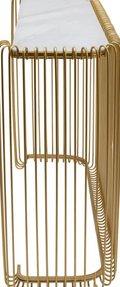 KARE Design Haltafel Wire Glass Marble Gold 142x89cm Cheap