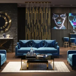 KARE Design Hanglamp Living Vegas Deluxe Messing LED Shop