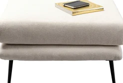 KARE Design Hocker Amalfi Cream 80x68cm Clearance