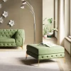 KARE Design Hocker Belissima Velvet Green 80cm Discount