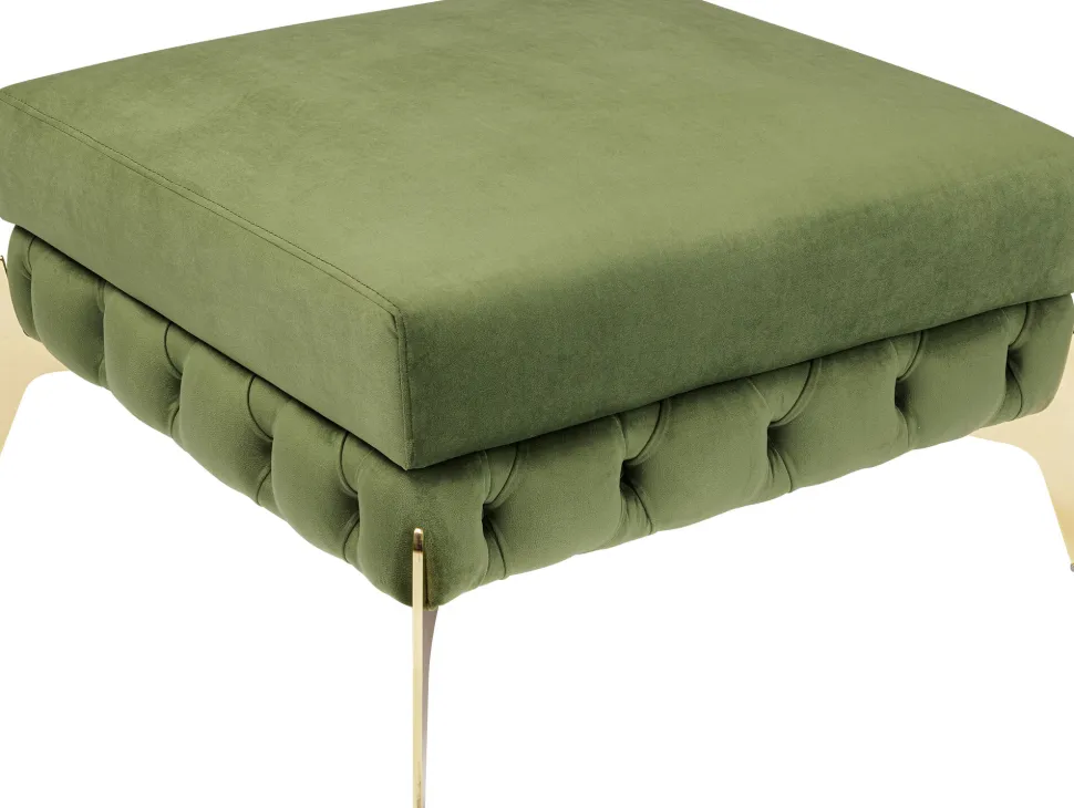 KARE Design Hocker Belissima Velvet Green 80cm Discount