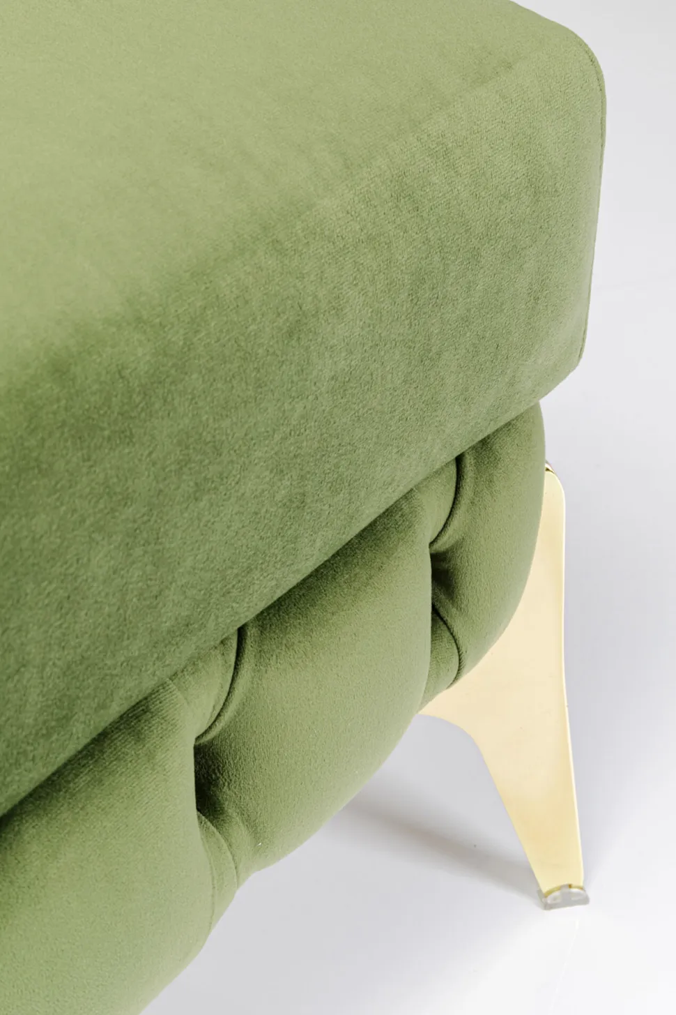 KARE Design Hocker Belissima Velvet Green 80cm Discount