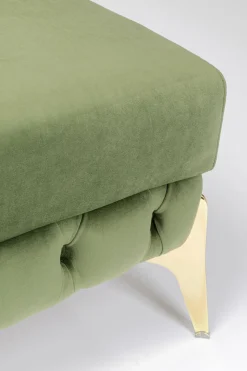 KARE Design Hocker Belissima Velvet Green 80cm Discount