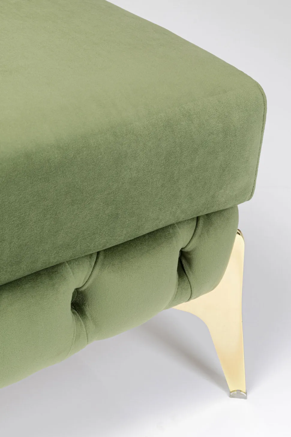 KARE Design Hocker Belissima Velvet Green 80cm Discount