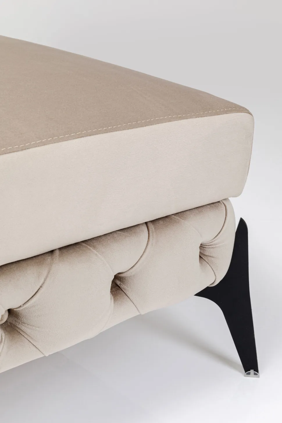 KARE Design Hocker Bellissima Velvet Taupe 80cm Sale