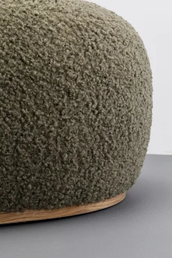 KARE Design Hocker Pebble Boucle Olive 81cm Online