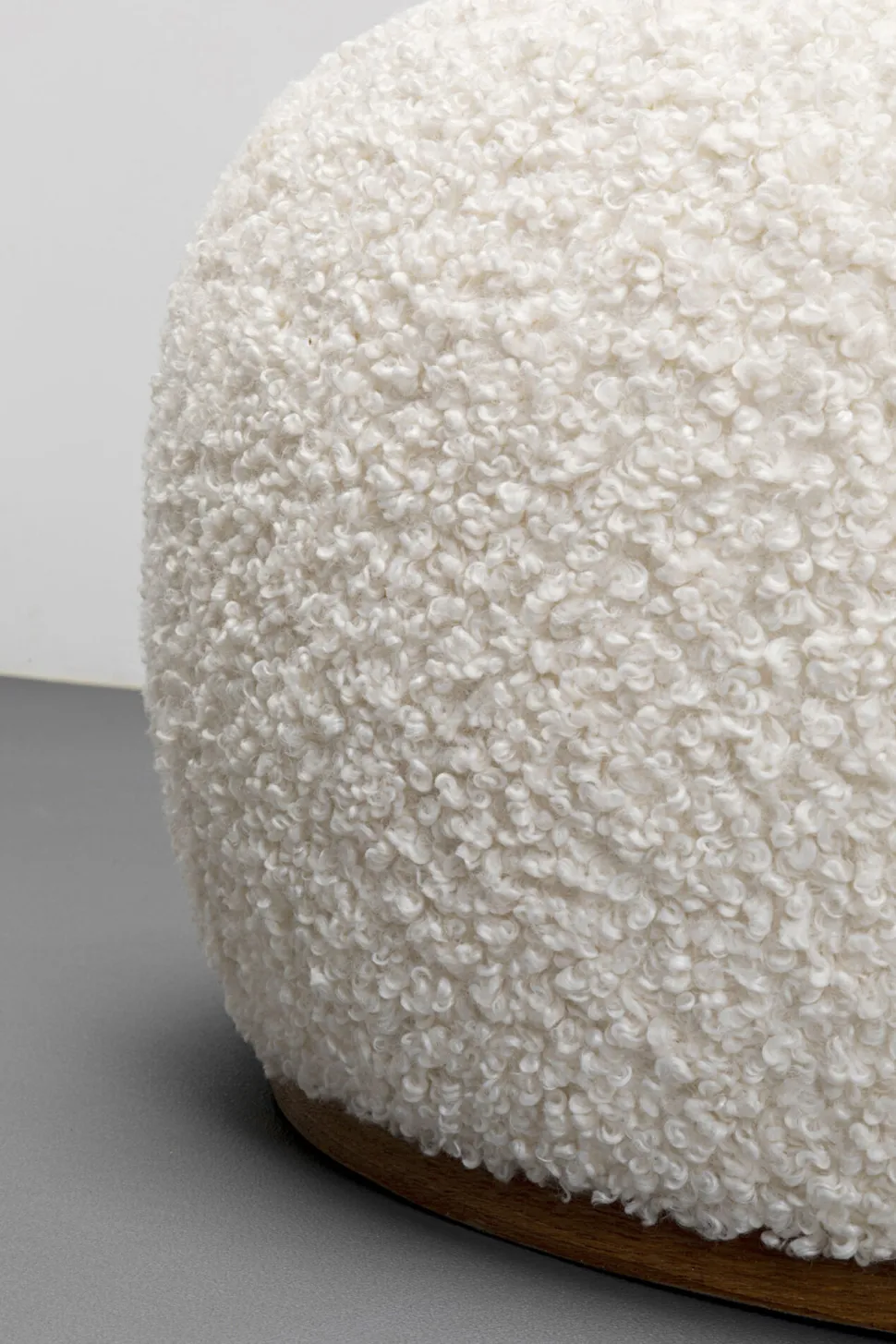 KARE Design Hocker Pebble Boucle White 81cm Outlet