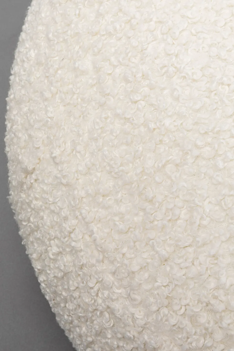 KARE Design Hocker Pebble Boucle White 81cm Outlet