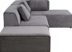 KARE Design Hoekbank Infinity Ottomane Cord Grey Right Cheap