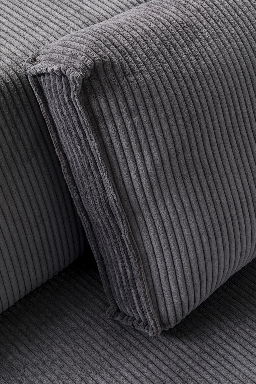 KARE Design Hoekbank Infinity Ottomane Cord Grey Right Cheap