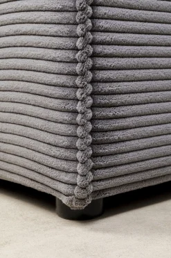 KARE Design Hoekbank Infinity Ottomane Cord Grey Left Cheap