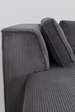 KARE Design Hoekbank Infinity Ottomane Cord Grey Left Cheap