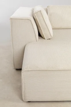 KARE Design Hoekbank Infinity Ottomane Cord Cream Left Store