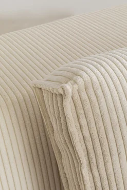 KARE Design Hoekbank Infinity Ottomane Cord Cream Left Store