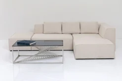 KARE Design Hoekbank Infinity Ottomane Crème Rechts Clearance