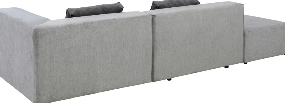 KARE Design Hoekbank Infinity Ottomane Grijs Rechts Outlet