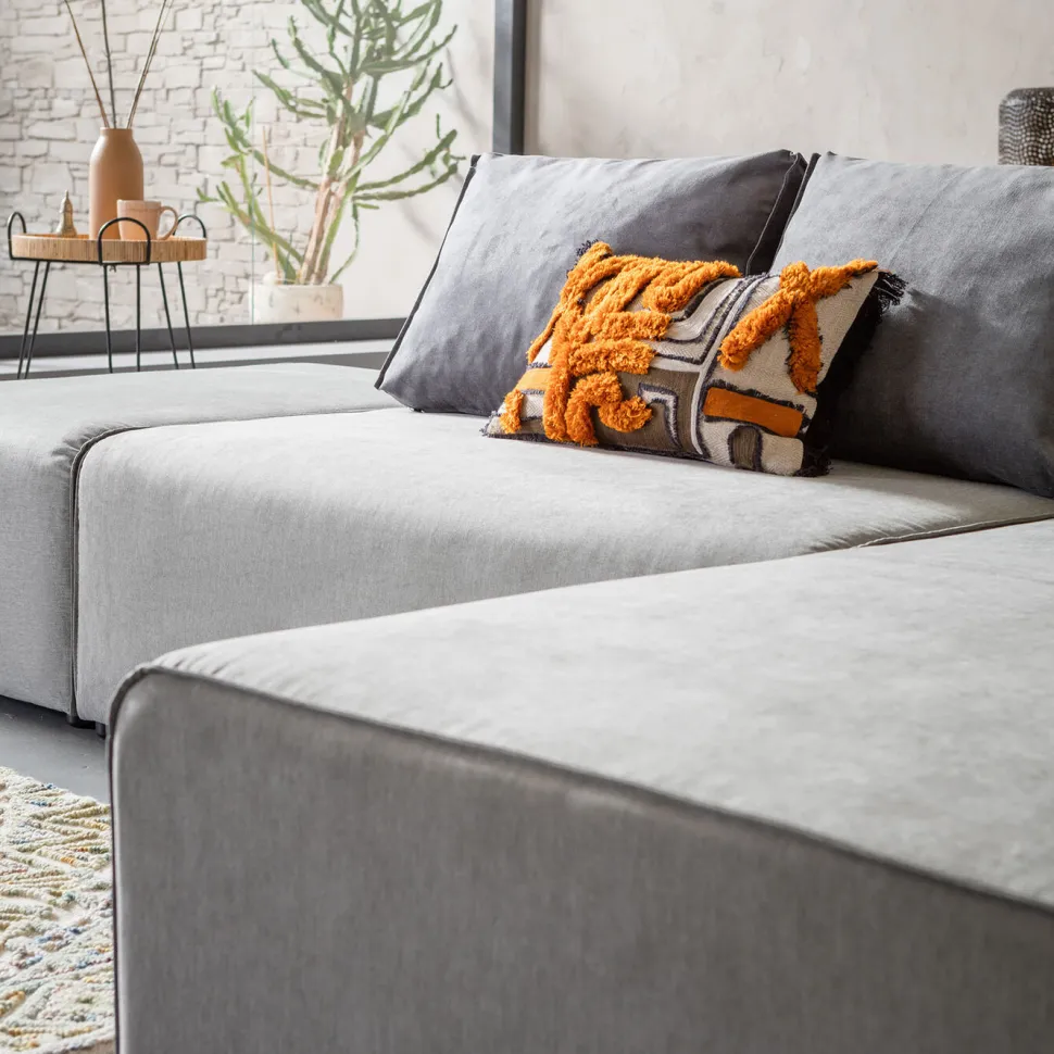 KARE Design Hoekbank Infinity Ottomane Grijs Rechts Outlet