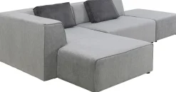 KARE Design Hoekbank Infinity Ottomane Grijs Links Store