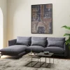 KARE Design Hoekbank Monza Left Grey 296cm Clearance