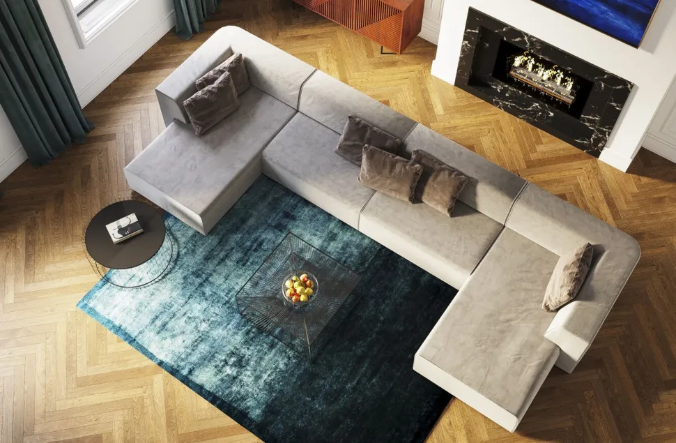 KARE Design Infinity 2-Zits Elements Grijs 80cm Outlet