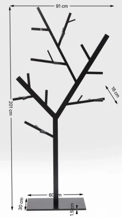 KARE Design Kapstok Technical Tree Zwart Outlet