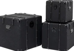 KARE Design Koffer Voyage Black (3/set) New
