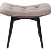 KARE Design Kruk Black Vicky Fluweel Grijs 46x59cm Store