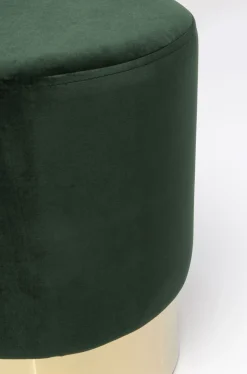 KARE Design Kruk Cherry Donkergroen Messing Ø35cm Sale